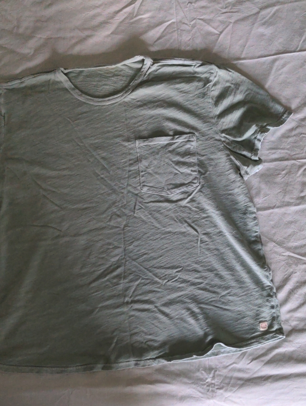 Marine Layer Men's Pocket Slub Tee in Sage Green